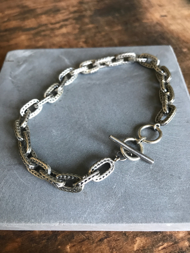 WDTS Tenes  - Oxidised 925 Silver chain - Bracelet