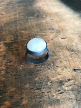 WDTS 925 Silver moonstone ring - oxidised