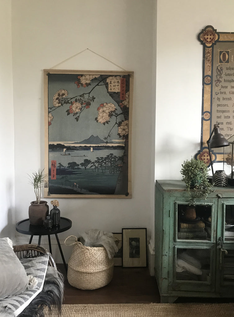 Canvas wall hanging - Japanese Picture Scene