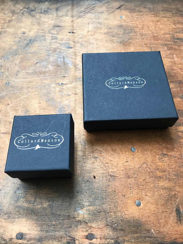 CollardManson 925 Silver rose studs- gold