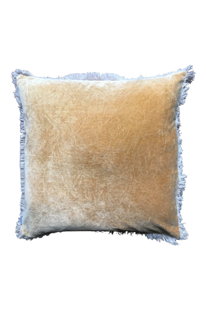 Stonewashed Velvet Cushion cover - Mustard 50x50