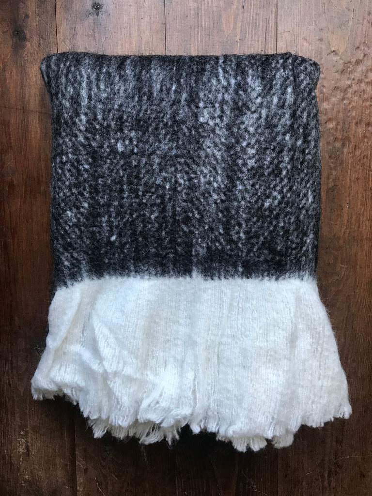 Maitri Throw -mottled charcol