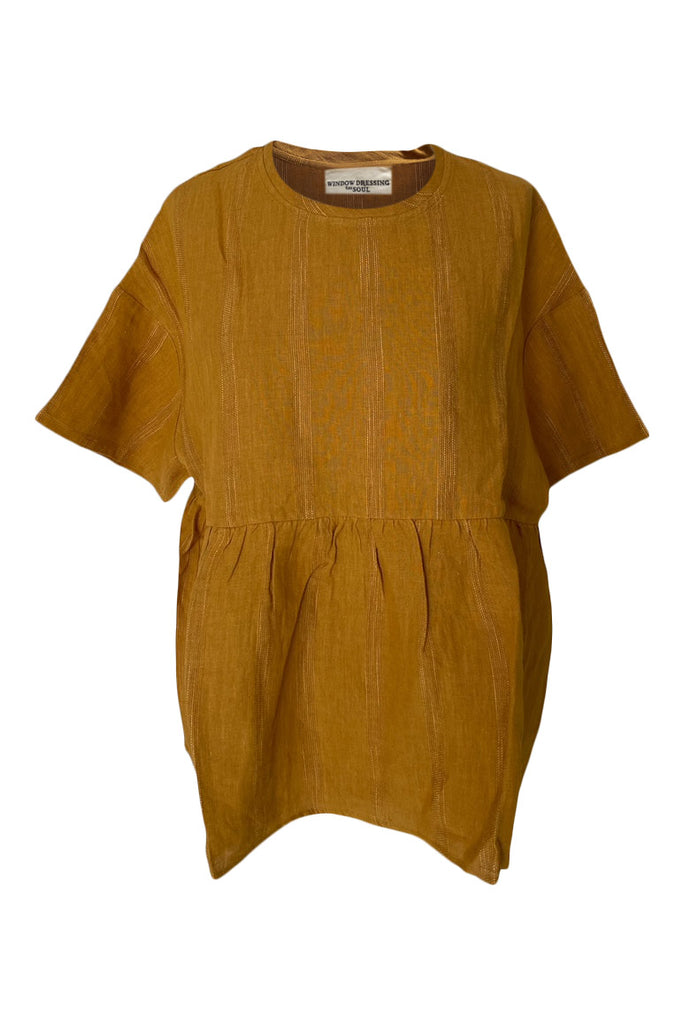 WDTS Sheba Gold Linen Top