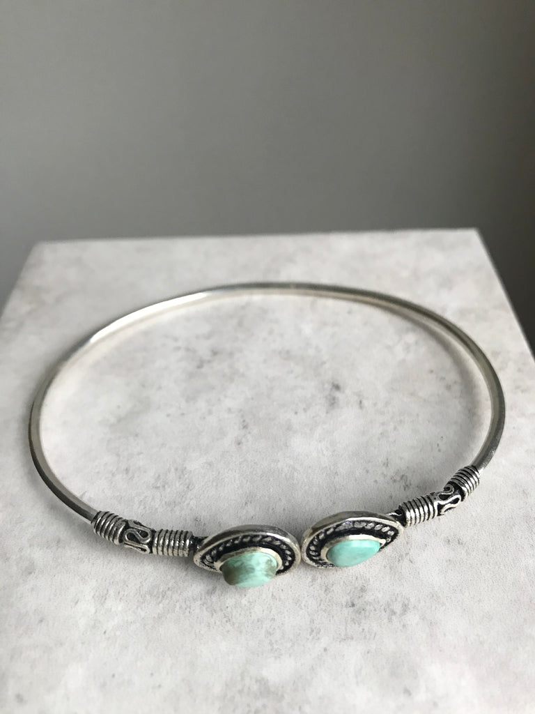 Turquoise open bangle