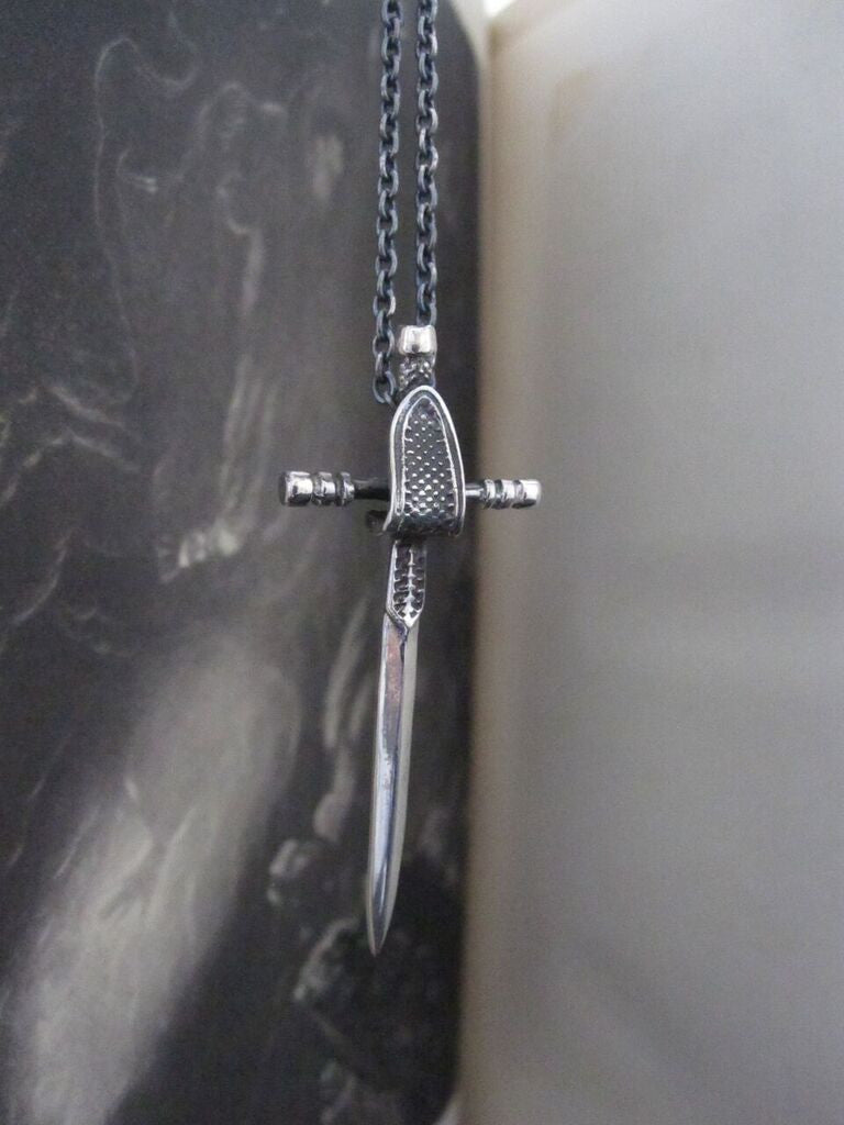 WDTS 925 Silver Sword Necklace