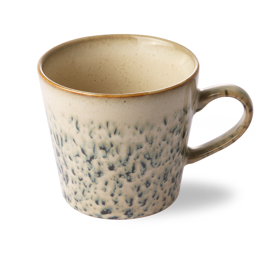 HKliving 70's ceramic cappuccino mug: hail