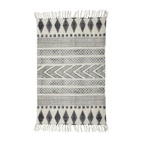 Small Block Rug - Grey/Black