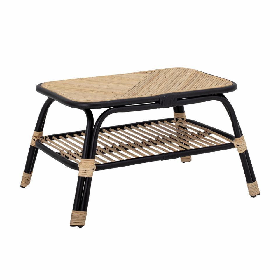 Loue Sidetable, Black, Rattan