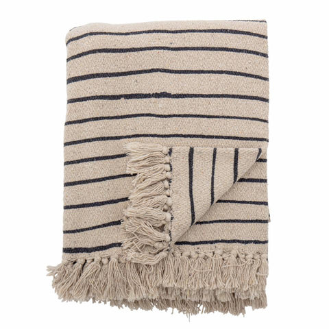 Eia Throw, Nature, Recycled Cotton