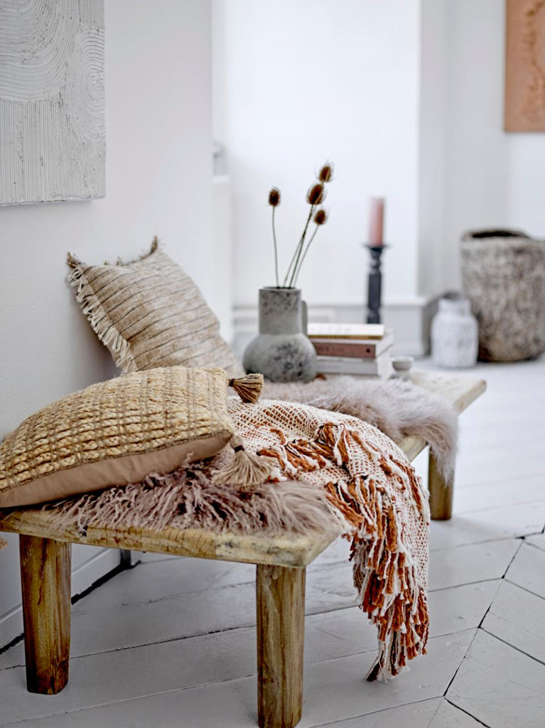 Giulia Throw, Nature, Recycled Cotton