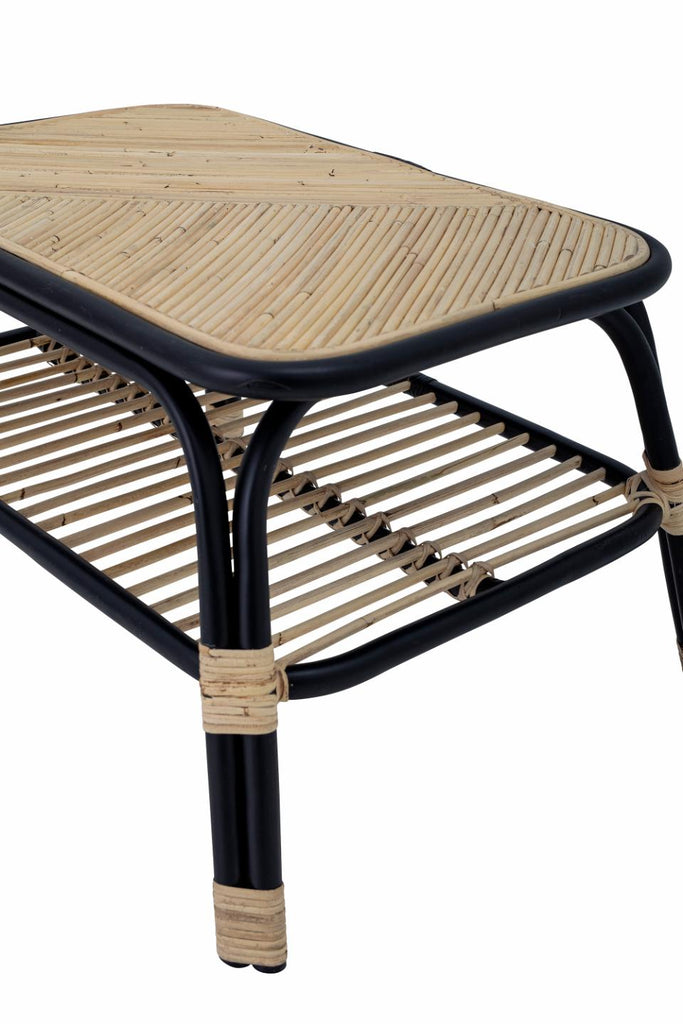 Loue Sidetable, Black, Rattan