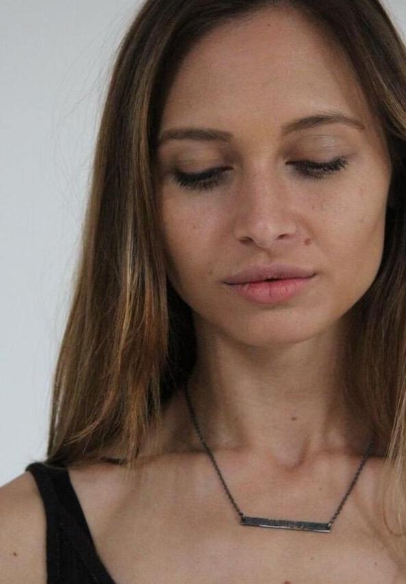 WDTS Sheffield Silver - Hand Hammered Necklace - JE NE REGRETTE RIEN - Mixed Finish