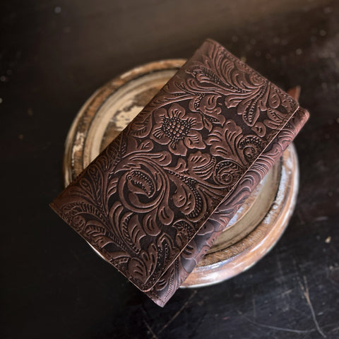 Classic Wallet - Brown floral
