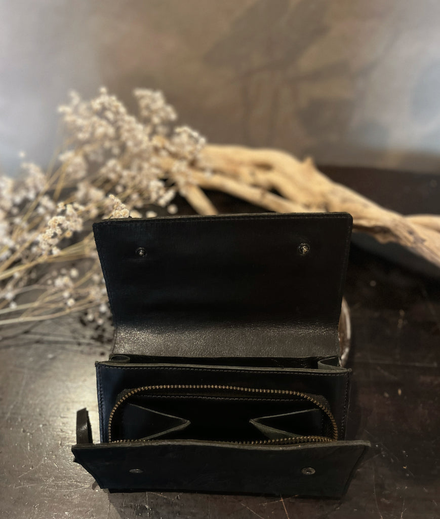 CollardManson Classic Wallet - Black Floral