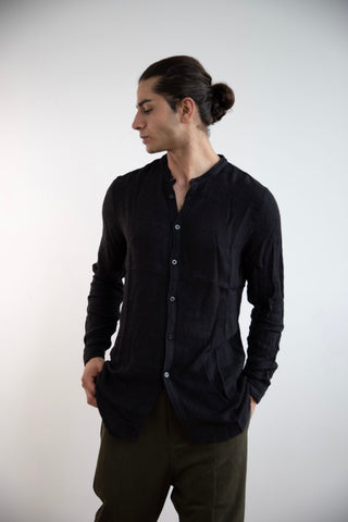 WDTS Mens Linen Shirt Extra Long