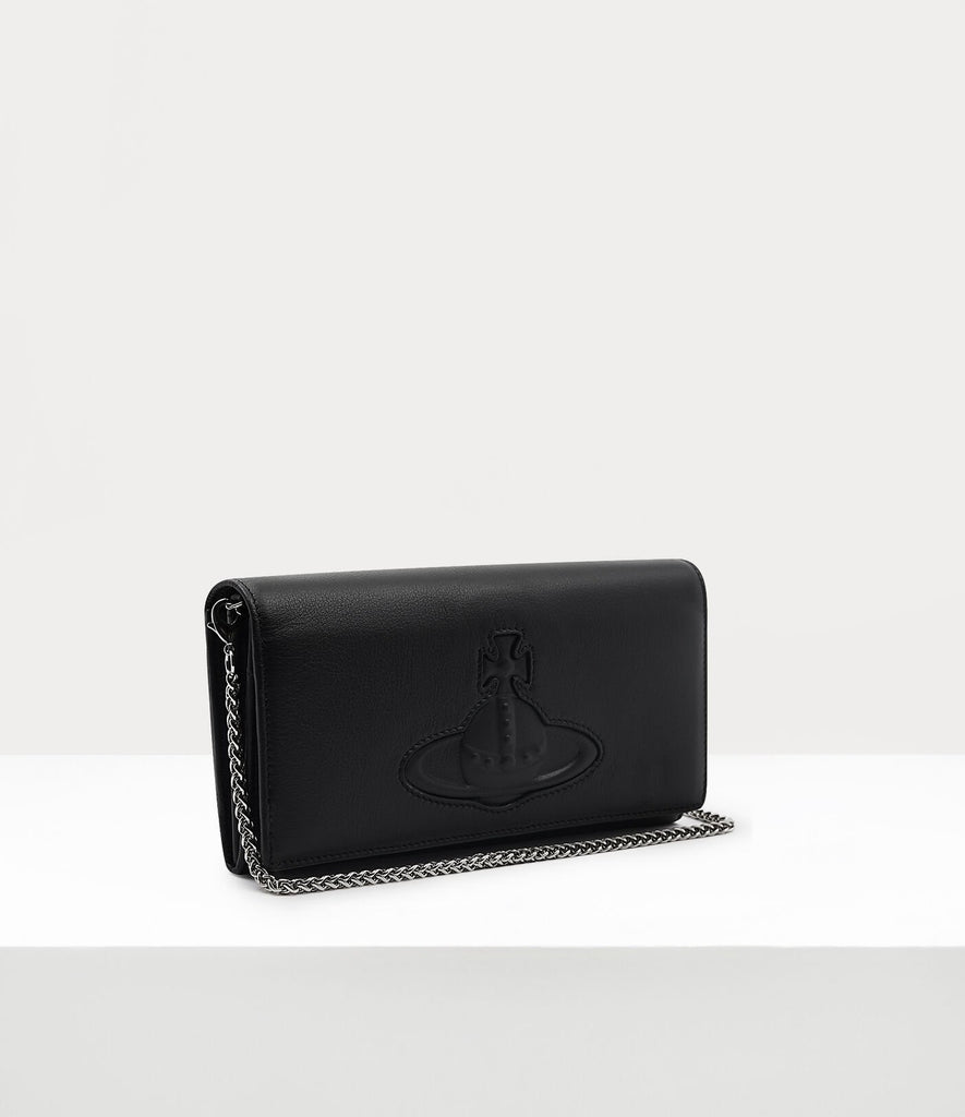 Vivienne Westwood Smooth Leather Injected Orb Long Wallet LG CH SS23
