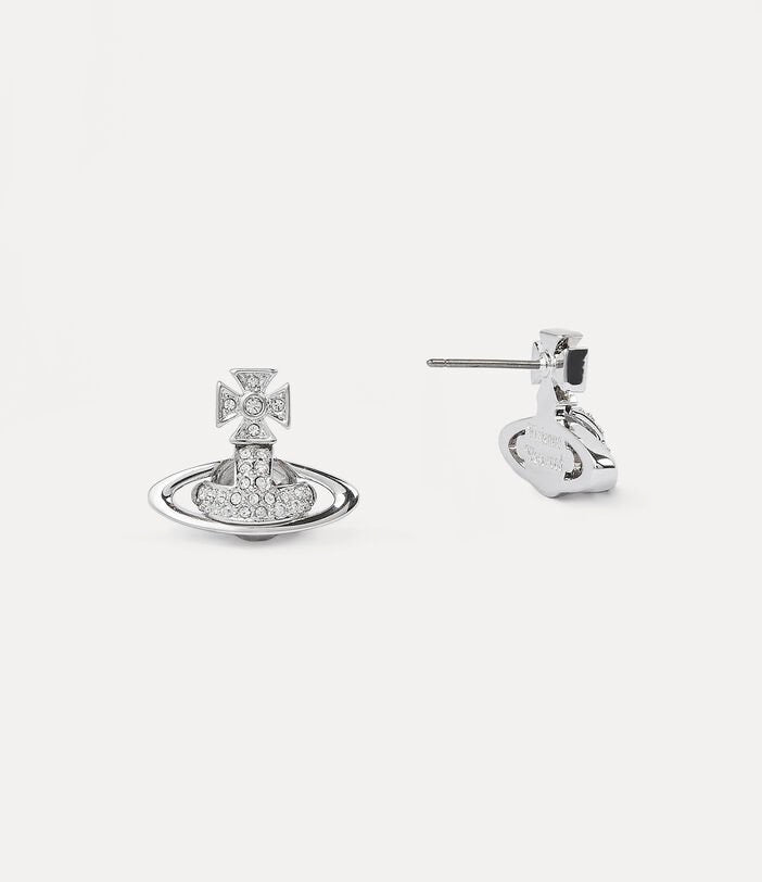 Vivienne Westwood Sorada Bas Relief Earrings - Silver Tone