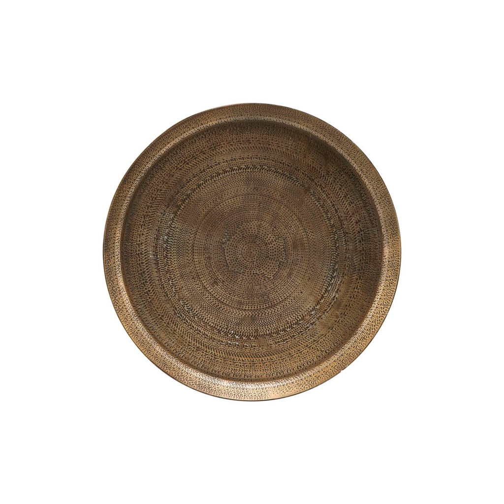 Tray Jhansi Antique brass finish