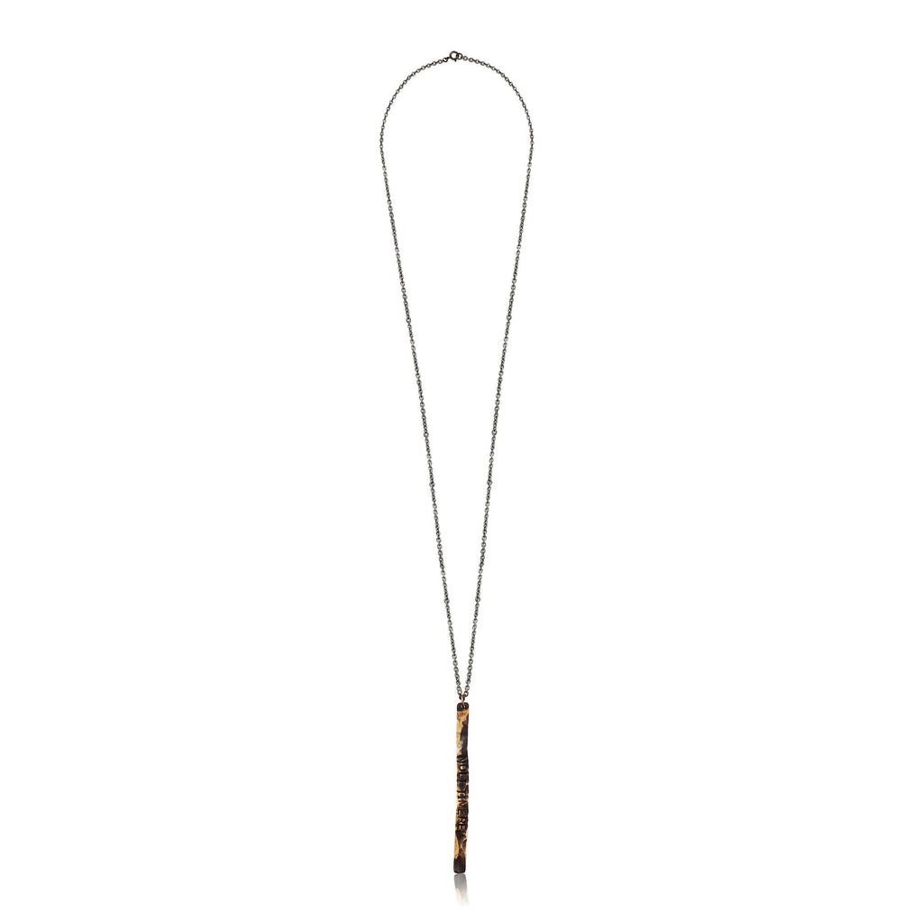 WDTS Window Dressing the Soul Silver - Hand Hammered Necklace - NOLI TIMERE - Mixed Finish