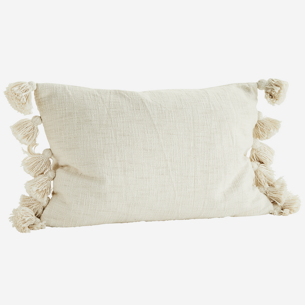 Cushion cover w/ Tassels - Off White