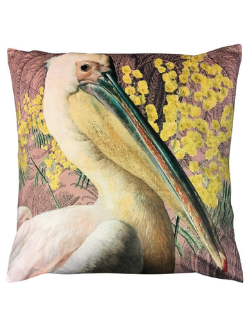 Pelican Pink Velvet Cushion Cover 50x50cm