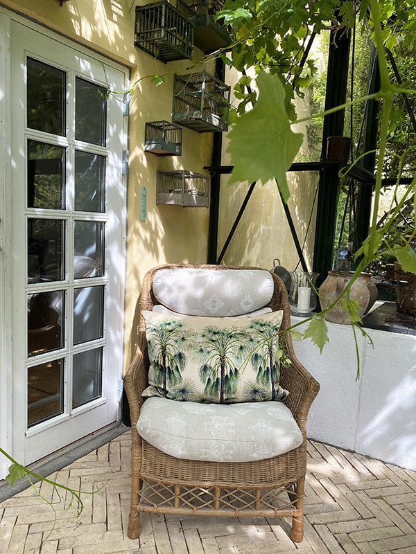 Green Palms Cushion Cover