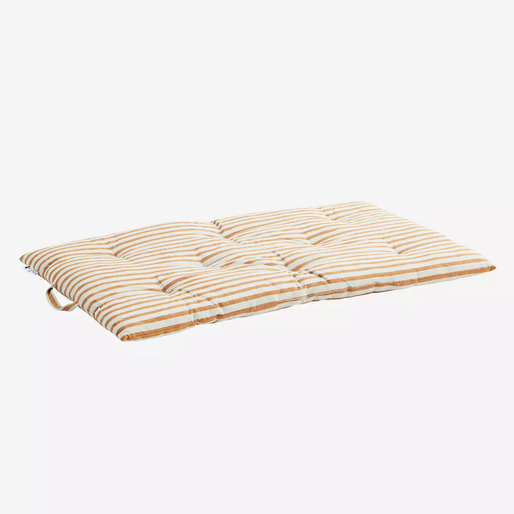STRIPED COTTON MATTRESS Off White Honey