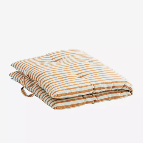 STRIPED COTTON MATTRESS Off White Honey