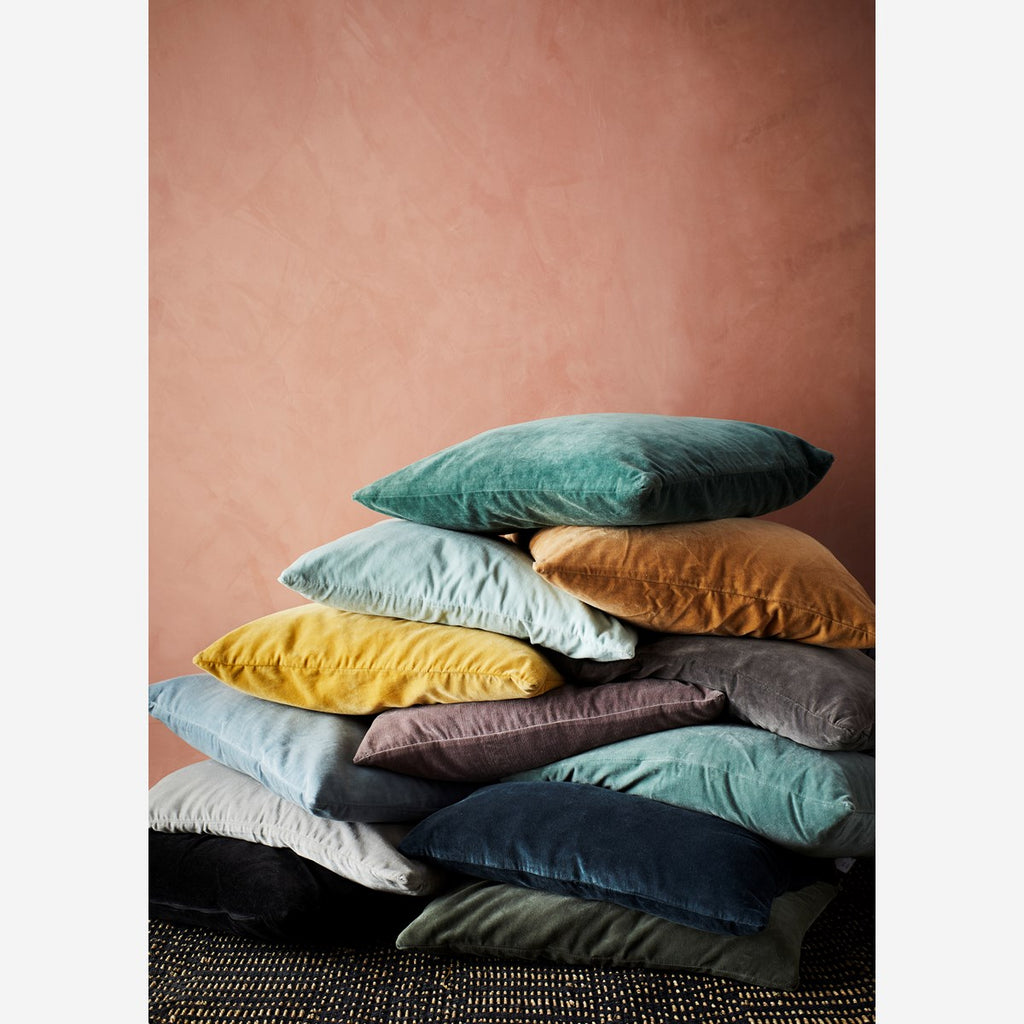 Velvet Cushion cover - FOREST GREEN