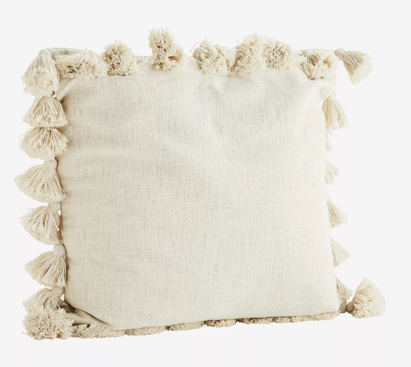 CUSHION cover W/ TASSELS off white