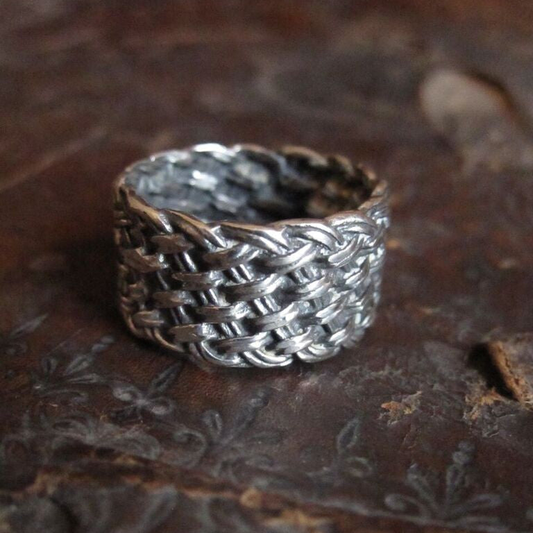 925 Silver Woven Ring