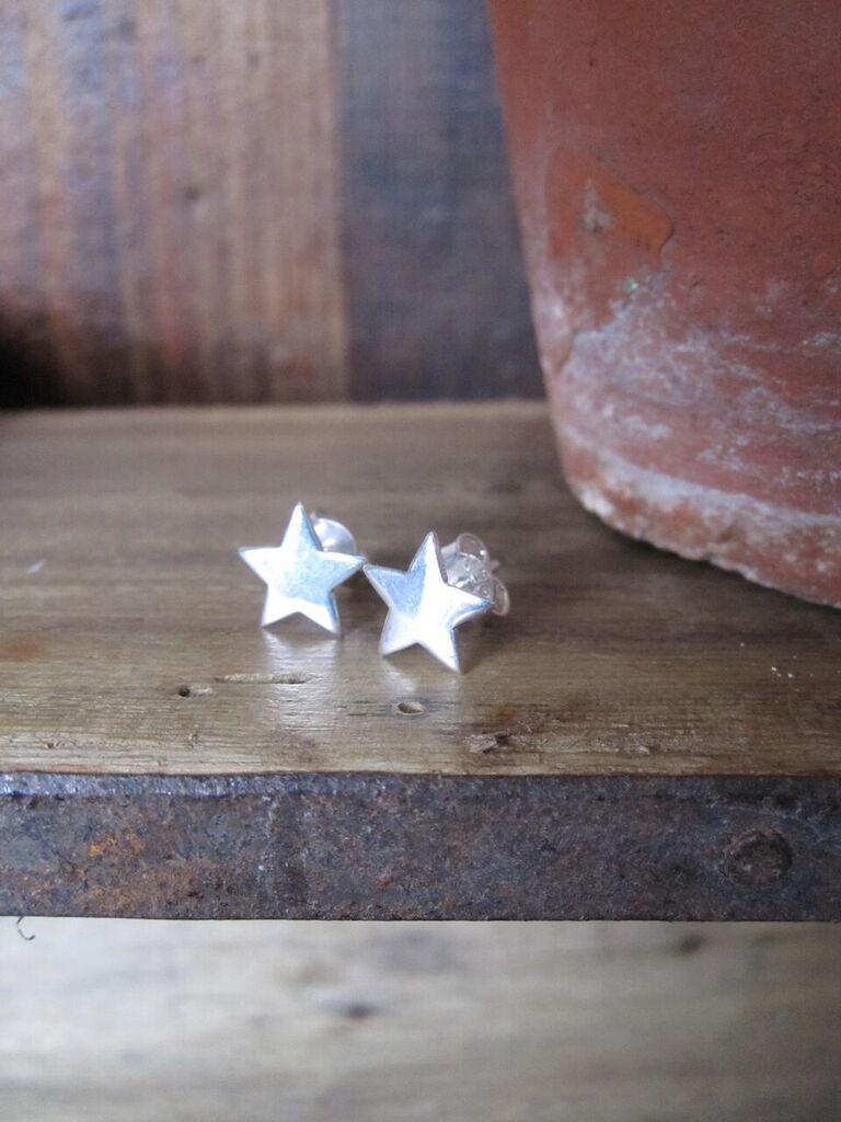 925 Silver Star Studs