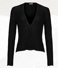 AW22 Mes Demoiselles Knitted Cardigan Mount Rogers- charcoal