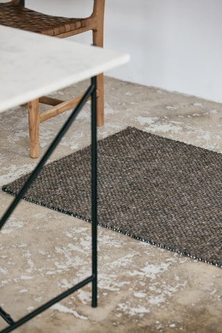 FIA rug, wool, grey/brown 60x90cm