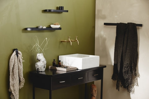 SORTA towel hook, black metal