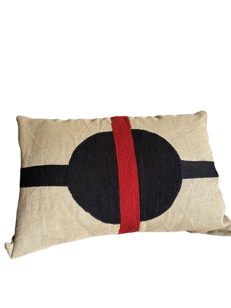 Embroidered cushion cover- 60x40