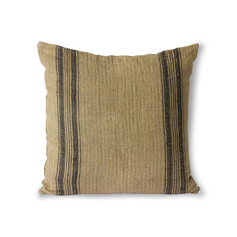 HKLIVING linen cushion dark beige (45x45)