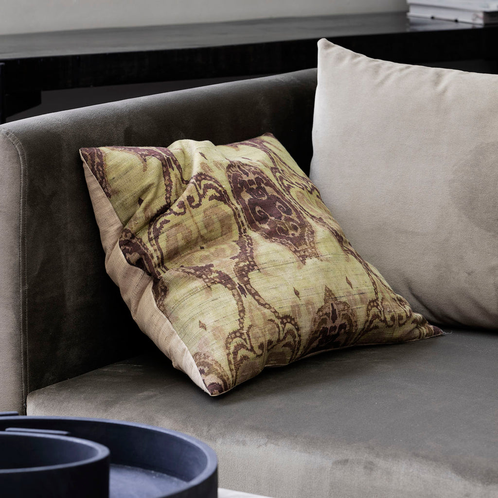 PILLOWCASE, THIA, GREEN/BROWN