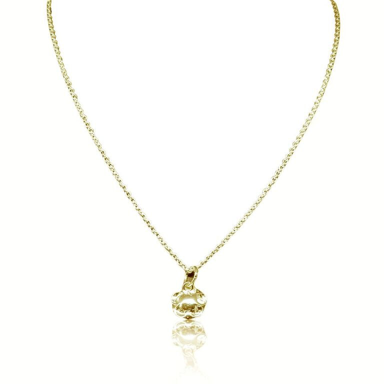 CollardManson 925 Gold Plated Silver Rose Necklace