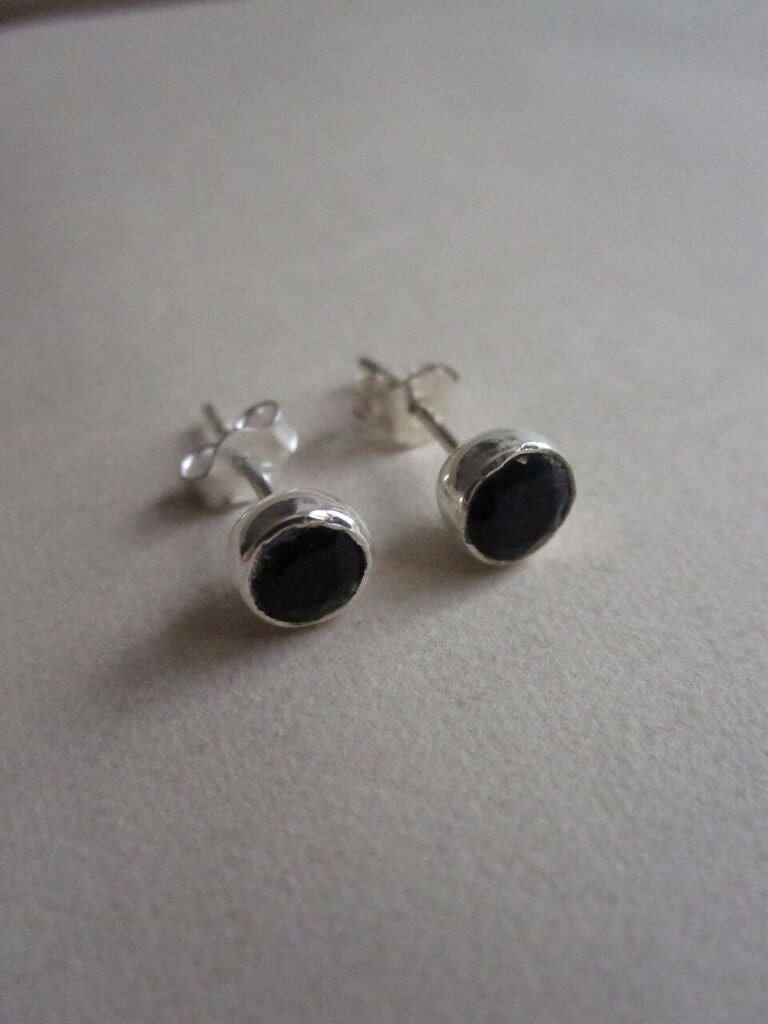 CollardManson 925 silver studs- black onyx