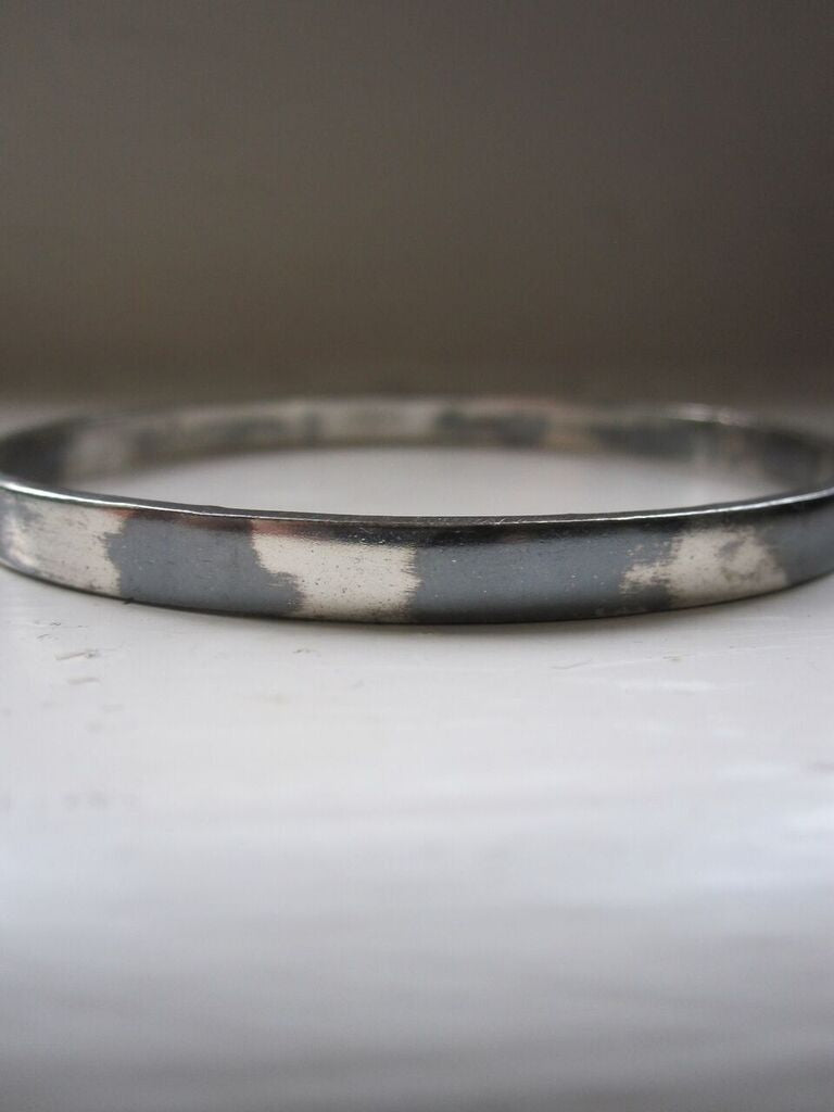 925 Silver Bangle- oxidised