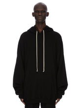 RICK OWENS SS26 Temple HUN Hoodie In Dust NEP TERRY Jersey