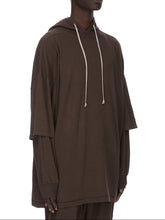 DRKSHDW BY Rick Owens SS26 TEMPLE Tommy Hustler Hoodie Dark Dust