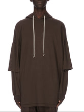 DRKSHDW BY Rick Owens SS26 TEMPLE Tommy Hustler Hoodie Dark Dust