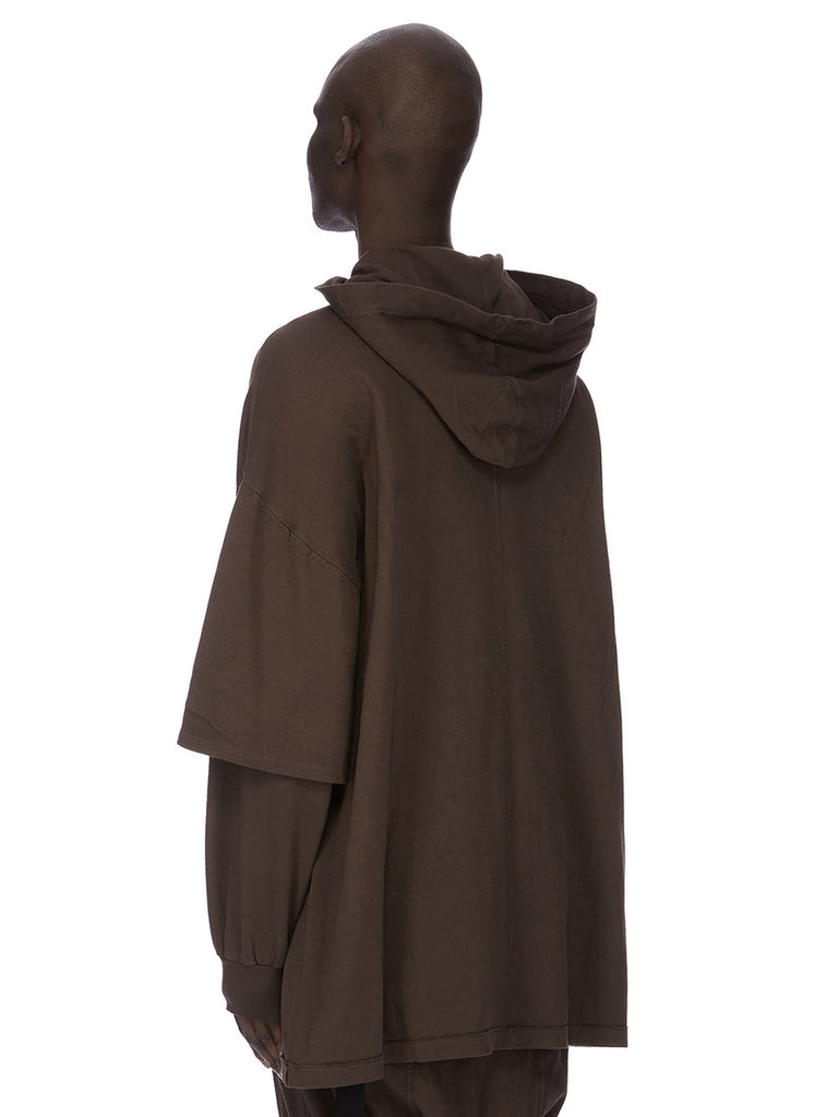 DRKSHDW BY Rick Owens SS26 TEMPLE Tommy Hustler Hoodie Dark Dust