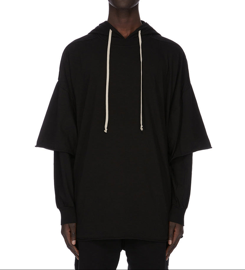 DRKSHDW by Rick Owens SS26  Tommy Hustler Hoodie Black