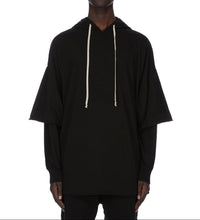 DRKSHDW by Rick Owens SS26  Tommy Hustler Hoodie Black