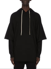 DRKSHDW by Rick Owens SS26  Tommy Hustler Hoodie Black