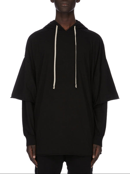 DRKSHDW by Rick Owens SS26  Tommy Hustler Hoodie Black