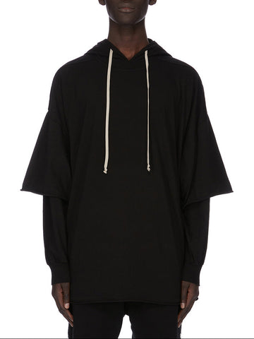 DRKSHDW by Rick Owens SS26  Tommy Hustler Hoodie Black